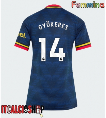 Arsenal Viktor Gyokeres #14 Seconda Maglia Femmina 2026-27 Manica Corta